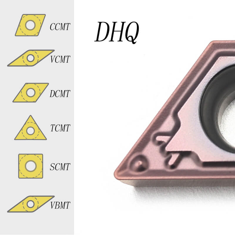 DHQ-Semi Finishing Machining For Steel Carbide Positive Angle Turning Inserts