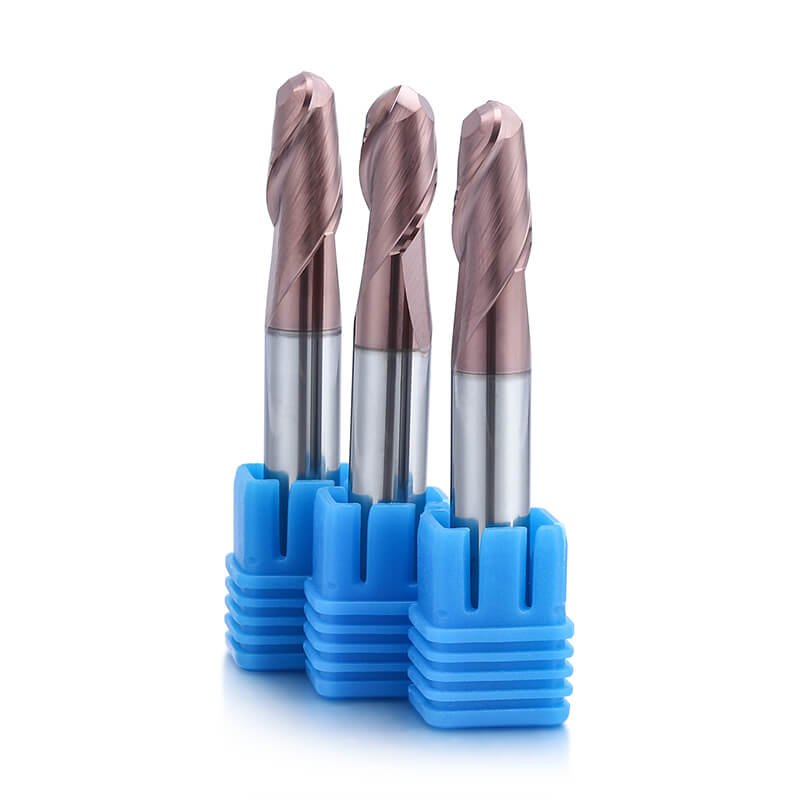 HEX Ball Nose End Mills Optimized For Hardened Steel Up To 60HRC 