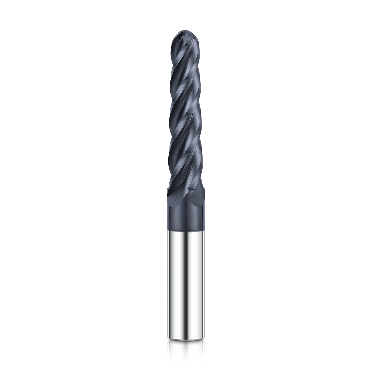 Tapered Ball Nose End Mill 4 Edges