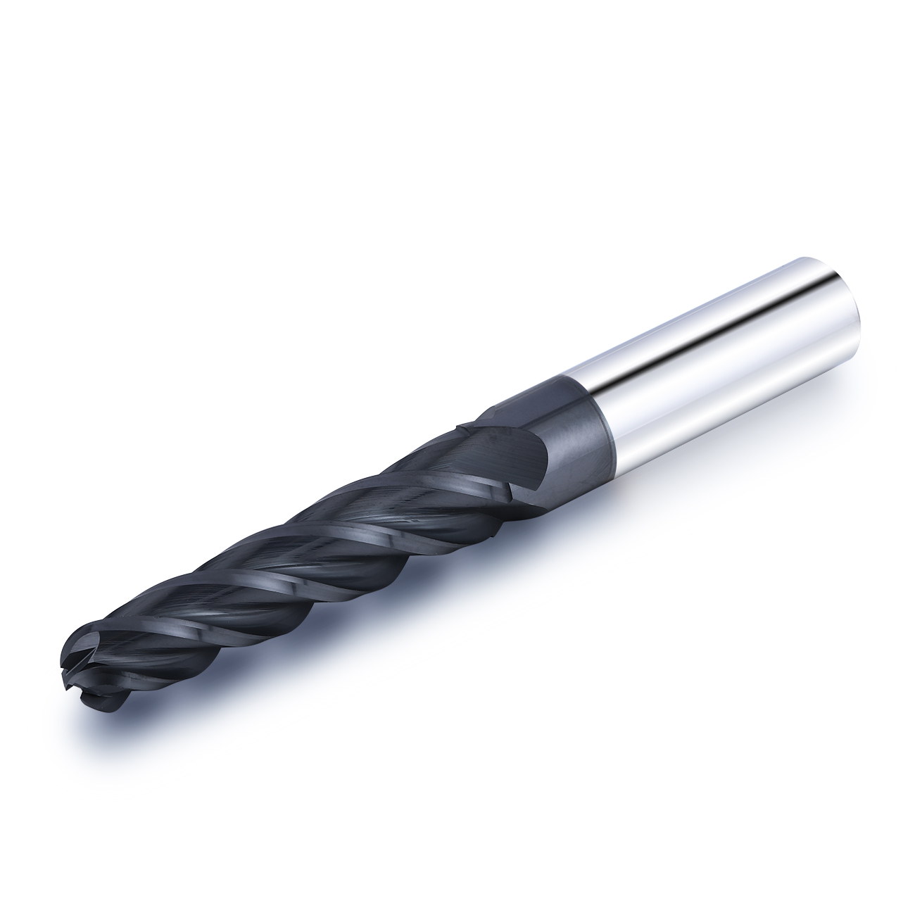 Tapered Ball Nose End Mill 4 Edges