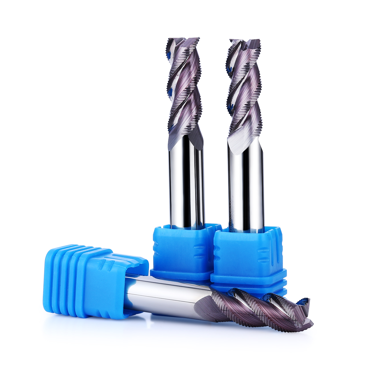 Color Coated Roughing End Mill Made Of Solid Tungsten Steel