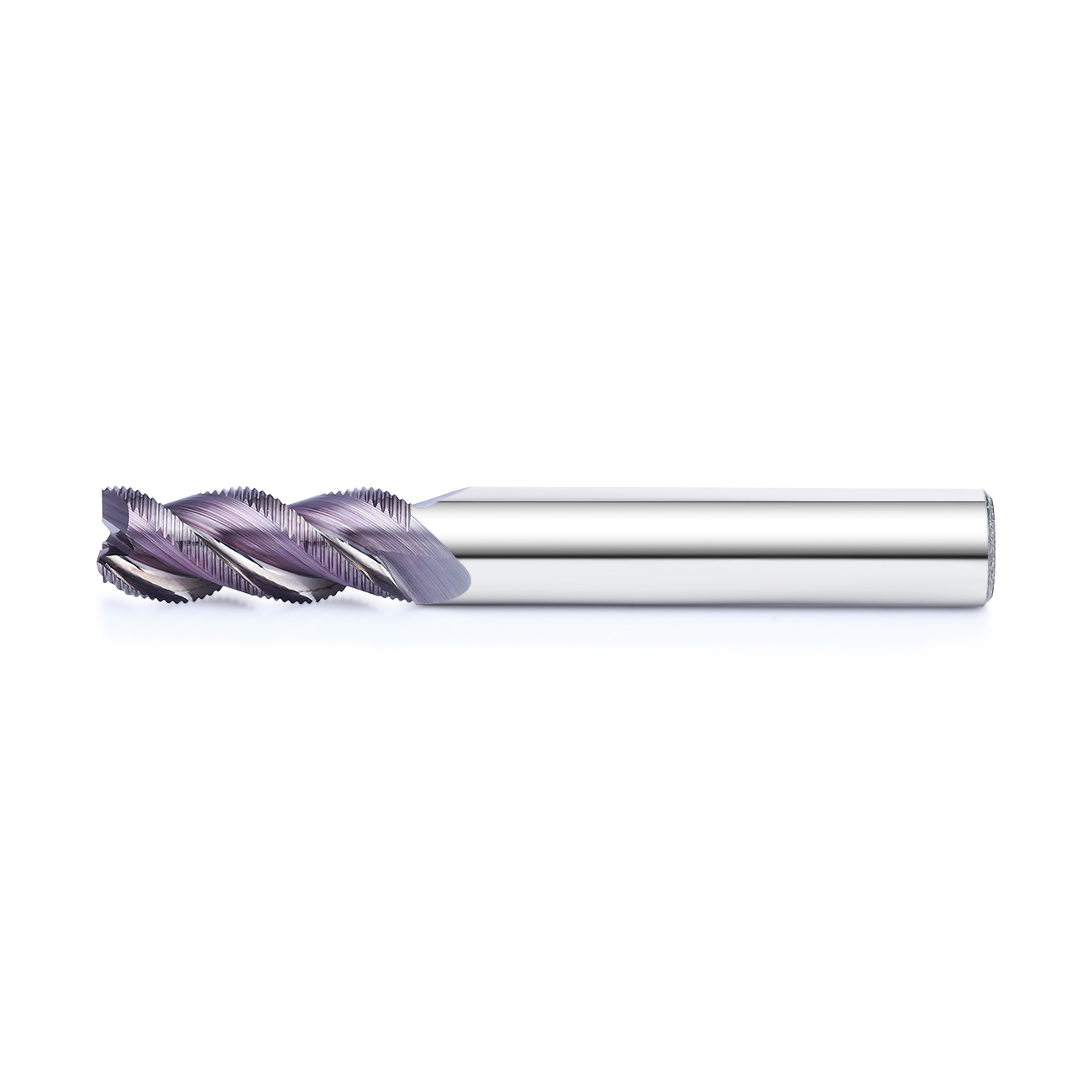 Color Coated Roughing End Mill Made Of Solid Tungsten Steel