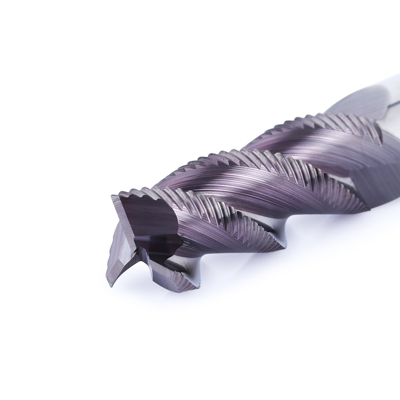 Color Coated Roughing End Mill Made Of Solid Tungsten Steel