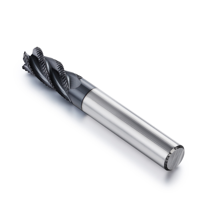 Color Solid Tungsten Steel Roughing Milling Cutter